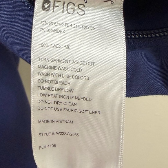 FIGS Jumpsuit Scrubs One Piece Blue Size S - Picture 8 of 10